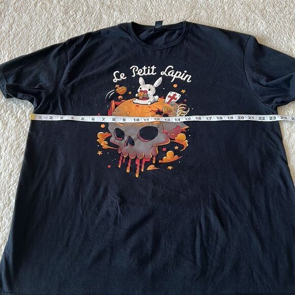 Le Petit Lapin short sleeve shirt black size XL - Picture 7 of 16